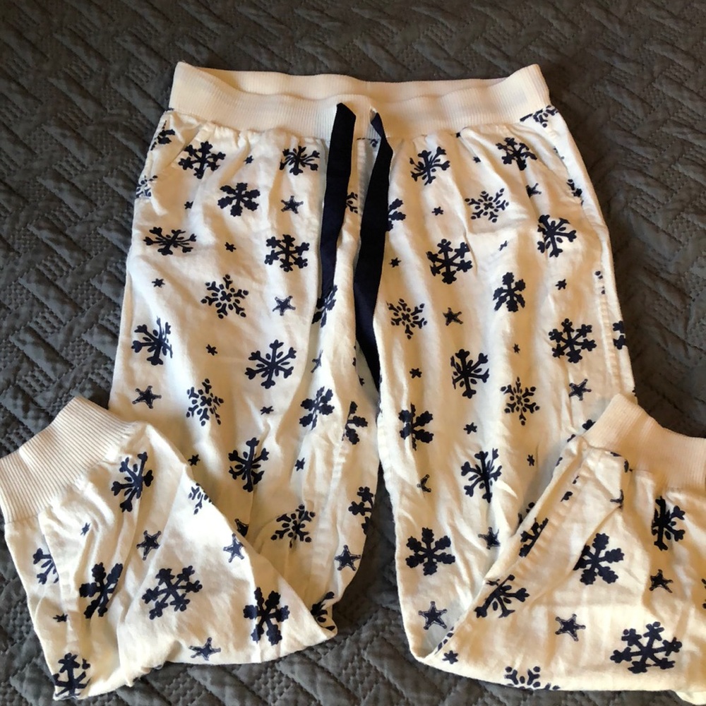 Snow flake pajama pants